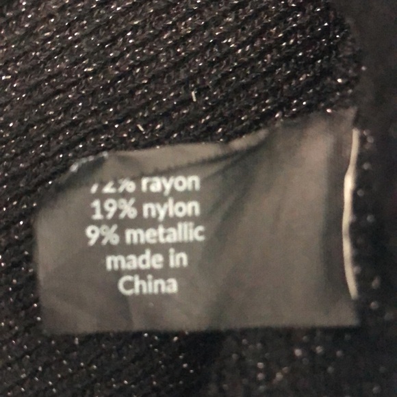 Lane Bryant Black Silver Speck Crop Sweater 22/24 - Picture 8 of 9